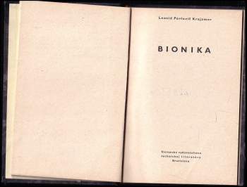 Leonid Pavlovič Krajzmer: Bionika