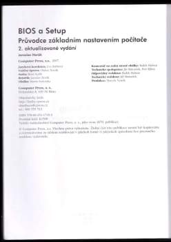 Jaroslav Horák: BIOS a Setup