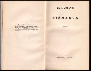 Emil Ludwig: Bismarck