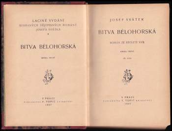 Josef Svátek: Bitva bělohorská