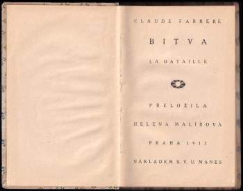 Claude Farrère: Bitva