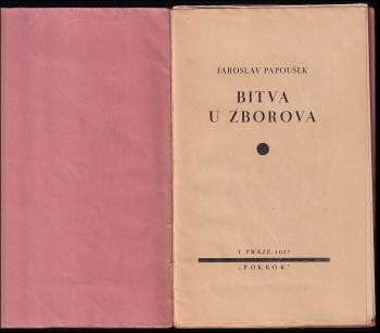 Jaroslav Papoušek: Bitva u Zborova