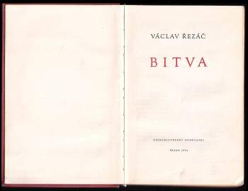 Václav Řezáč: Bitva