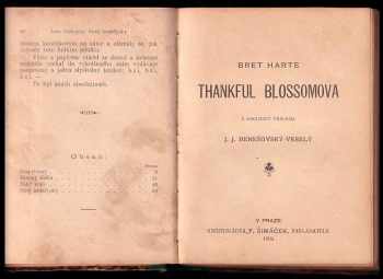 Bret Harte: Thankful Blossomova