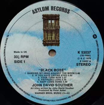 John David Souther: Black Rose