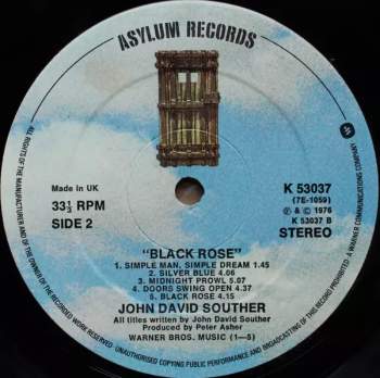 John David Souther: Black Rose