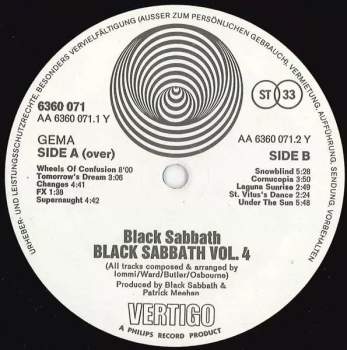 Black Sabbath: Black Sabbath Vol 4