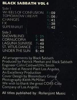 Black Sabbath: Black Sabbath Vol 4