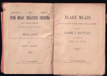 Karel Václav Kuttan: Blahé mládí