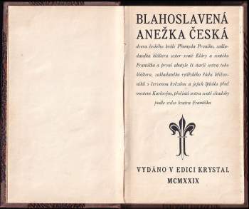 Běla Dlouhá: Blahoslavená Anežka Česká