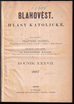 František Krasl: Blahověst - hlasy katolické, ročník 37., kompletní