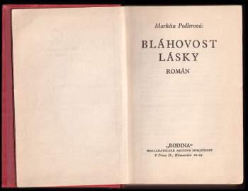 Margaret Pedler: Bláhovost lásky