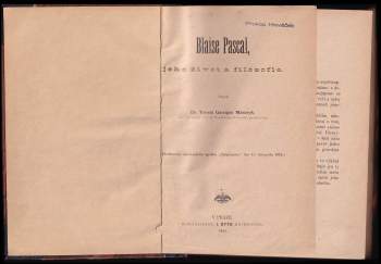 Tomáš Garrigue Masaryk: Blaise Pascal