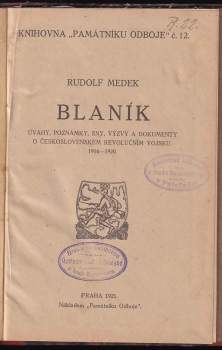 Rudolf Medek: Blaník