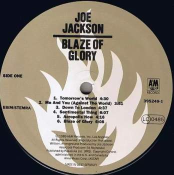 Joe Jackson: Blaze Of Glory