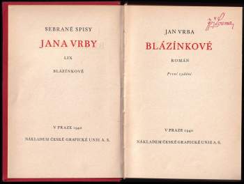 Jan Vrba: Blázínkové