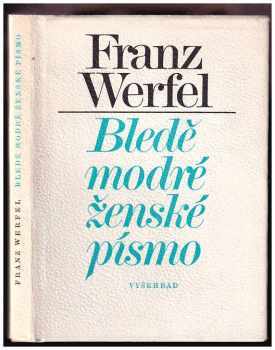 Bledě modré ženské písmo