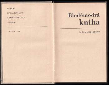 Michail Michajlovič Zoščenko: Bleděmodrá kniha