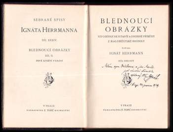 Ignát Herrmann: Blednoucí obrázky