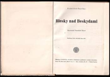 František Omelka: Blesky nad Beskydami