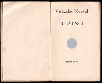Vítězslav Nezval: Blíženci