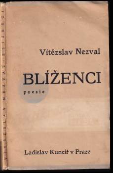 Vítězslav Nezval: Blíženci