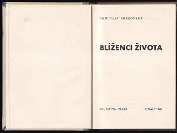 Bohuslav Březovský: Blíženci života