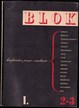 Blok, časopis pro umění roč. I, č. 2 - 3