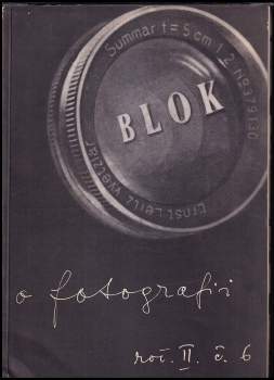Blok, časopis pro umění roč. II, č. 6
