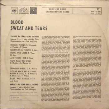 Sweat And Tears Blood: Blood Sweat & Tears