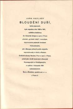 Jan Havlasa: Bloudění duší