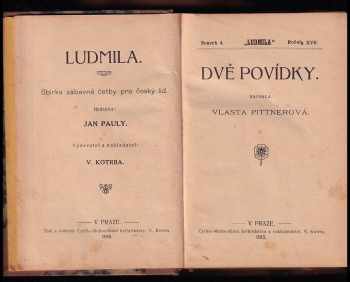 Vlasta Pittnerová: Dvě povídky + Bludičky + Stín