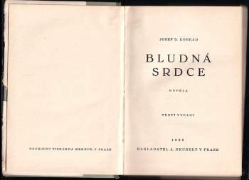 Josef Deograt Konrád: Bludná srdce