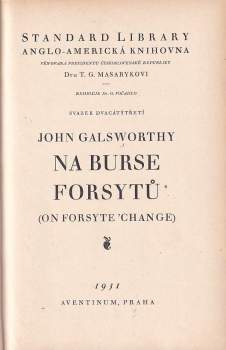 John Galsworthy: Bílá opice
