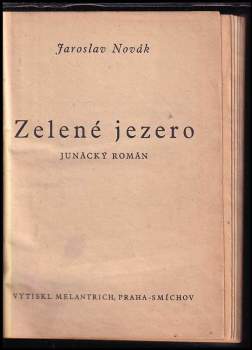 Jaroslav Novák: Zelené jezero