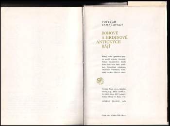 Vojtěch Zamarovský: Bohové a hrdinové antických bájí