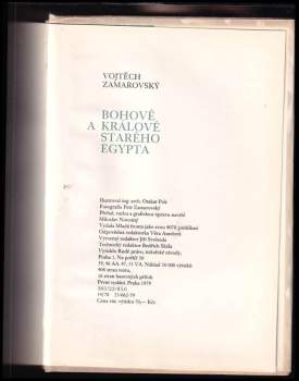 Vojtěch Zamarovský: Bohové a králové starého Egypta