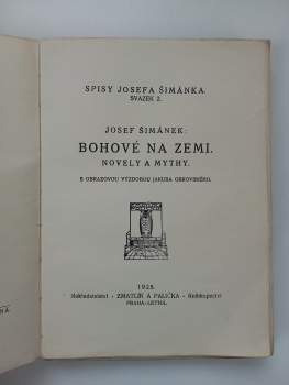 Josef Šimánek: Bohové na zemi