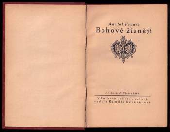 Anatole France: Bohové žíznějí
