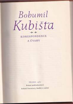 Bohumil Kubišta: Bohumil Kubišta