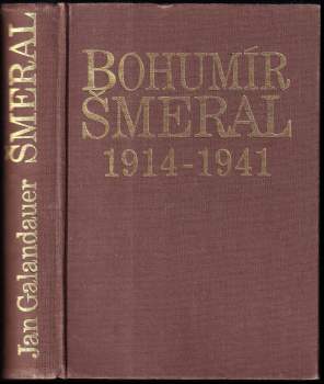 Bohumír Šmeral, 1914-1941