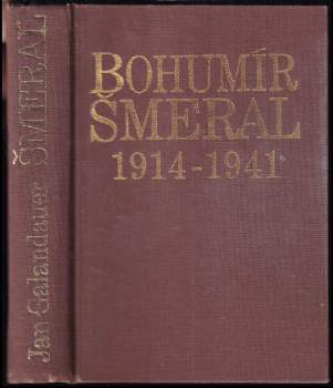 Bohumír Šmeral, 1914-1941