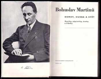 Bohuslav Martinů: Domov, hudba a svět