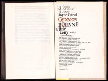 Joyce Carol Oates: Bohyně a jiné ženy