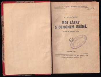 Sláva Václav Jelínek: Boj lásky s démonem vášně