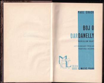 Paul Chack: Boj o Dardanelly