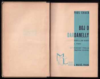 Paul Chack: Boj o Dardanelly