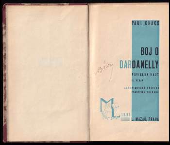 Paul Chack: Boj o Dardanelly