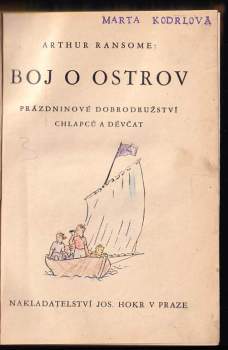 Arthur Ransome: Boj o ostrov