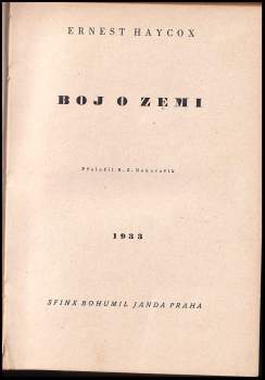 Ernest Haycox: Boj o zemi